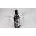 Factory Custom Acrylic High Stand Display Wine Glass Bottle Rack Holder